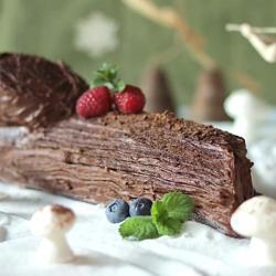 Десерт "Шоколадное полено"
